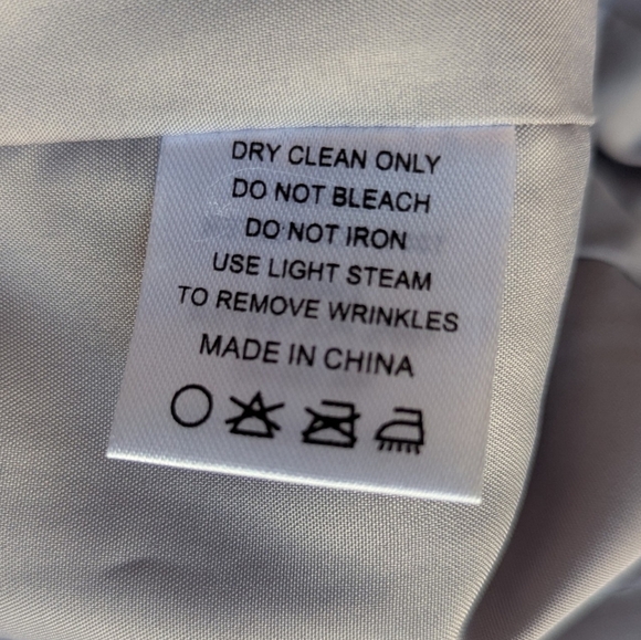 Azazie Dusty Blue Bridesmaid Dress Size A0 A-Line Pleated Chiffon Formal Gown - Picture 9 of 13